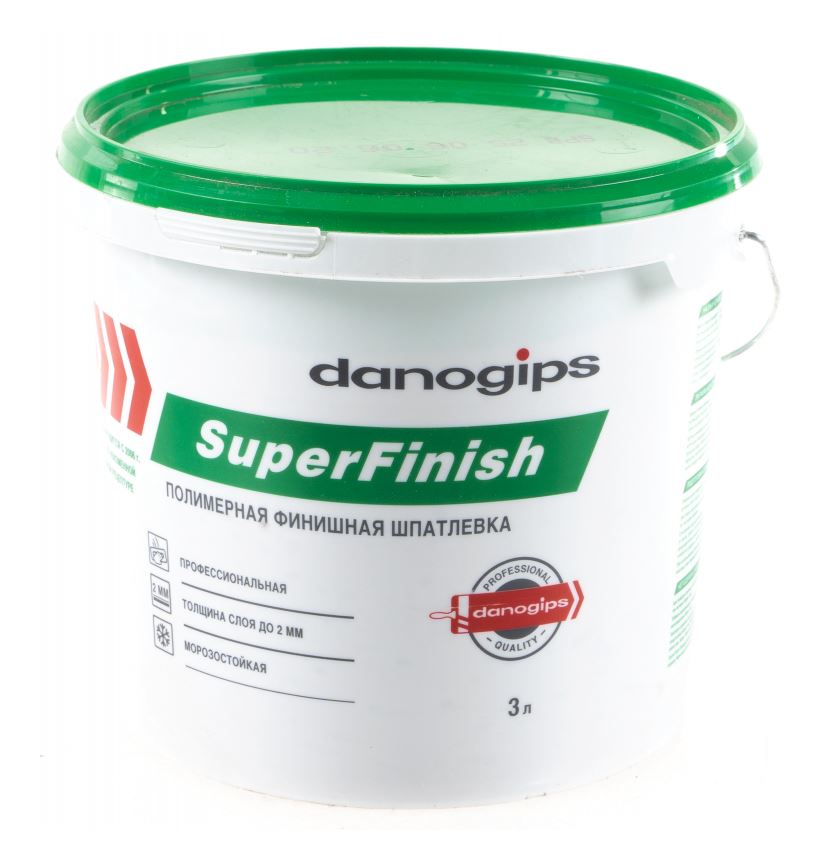 Шпатлевка Danogips SuperFinish 5кг/3л