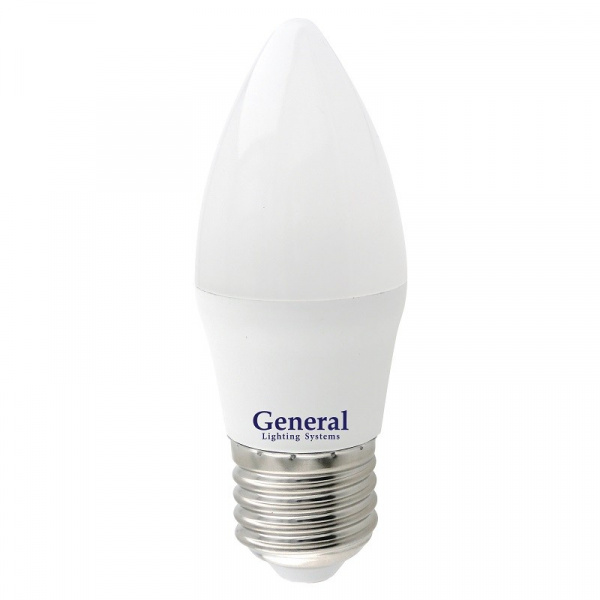 Лампа светодиодная General свеча GLDEN-CF-10-230-E27-6500 